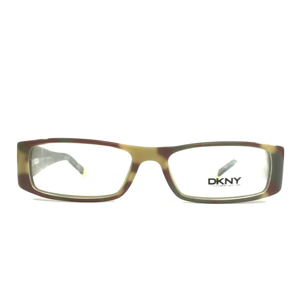 DKNY Eyeglasses Frames DY4574 3329 Brown Green Camouflage Rectangle 51-16-135